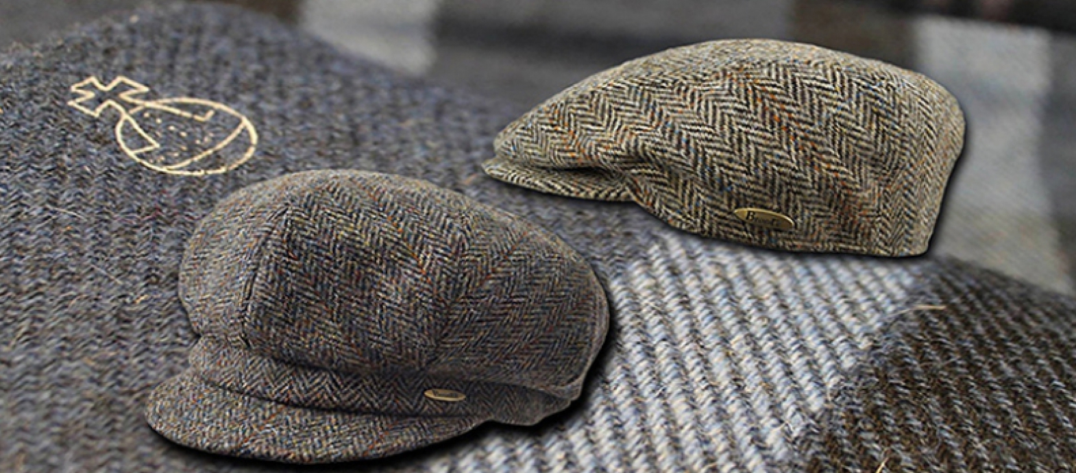 Harris Tweed caps for men and women by Bronté